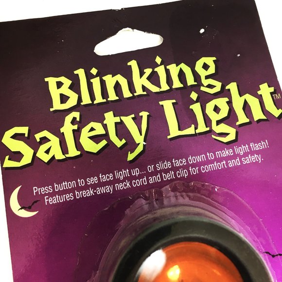Fun World Blinking Safety Light Pumpkin Easter Unlimited NWT NOS - Picture 3 of 9